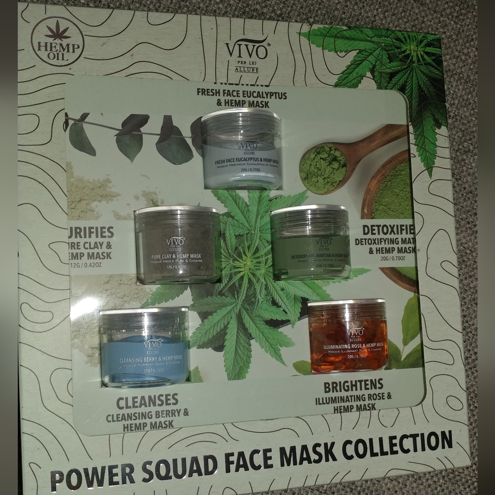 Hemp oil face mask